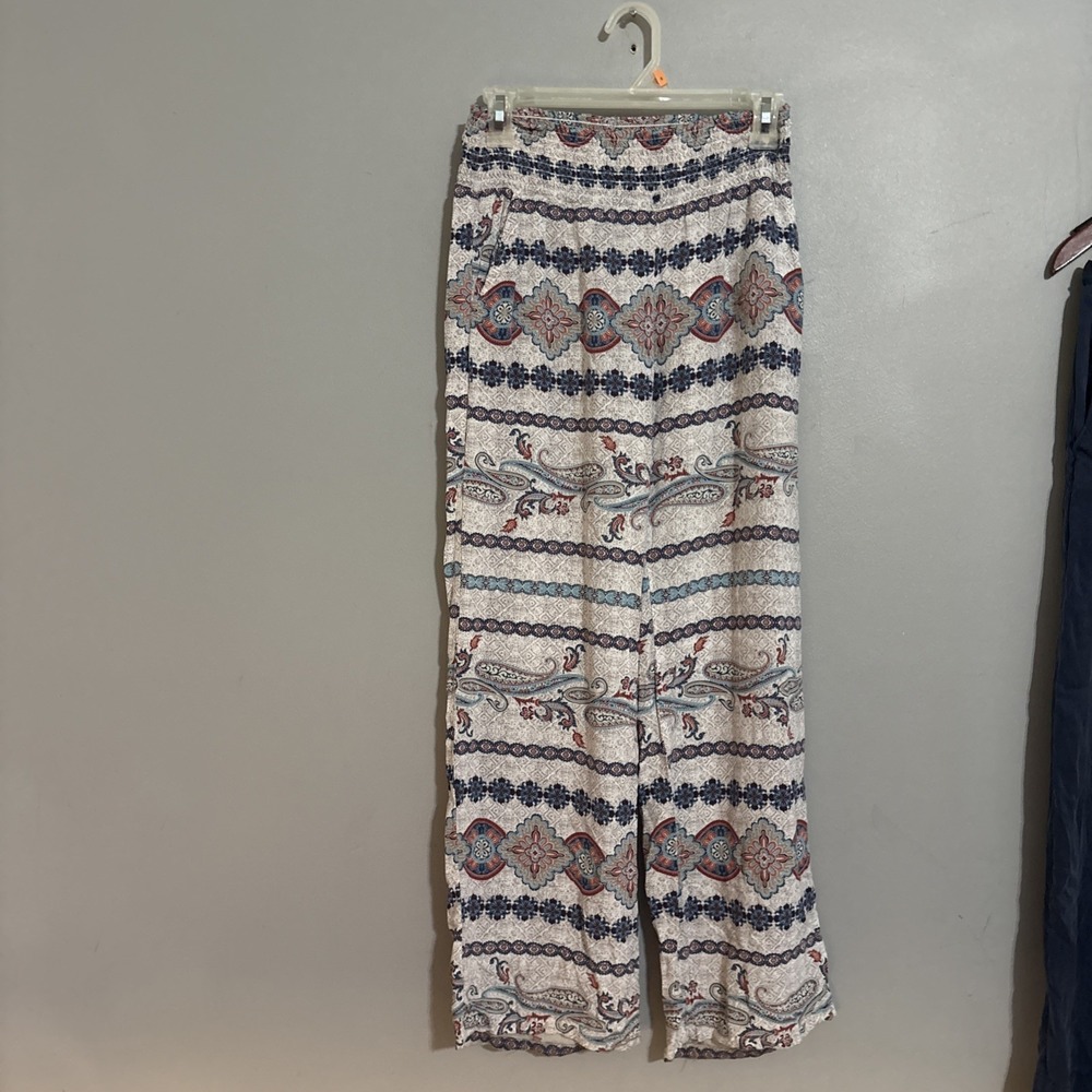 GYPSIES & MOONDUST ELASTIC WAISTBAND PULL-ON BOHO PANTS Sz Med Read